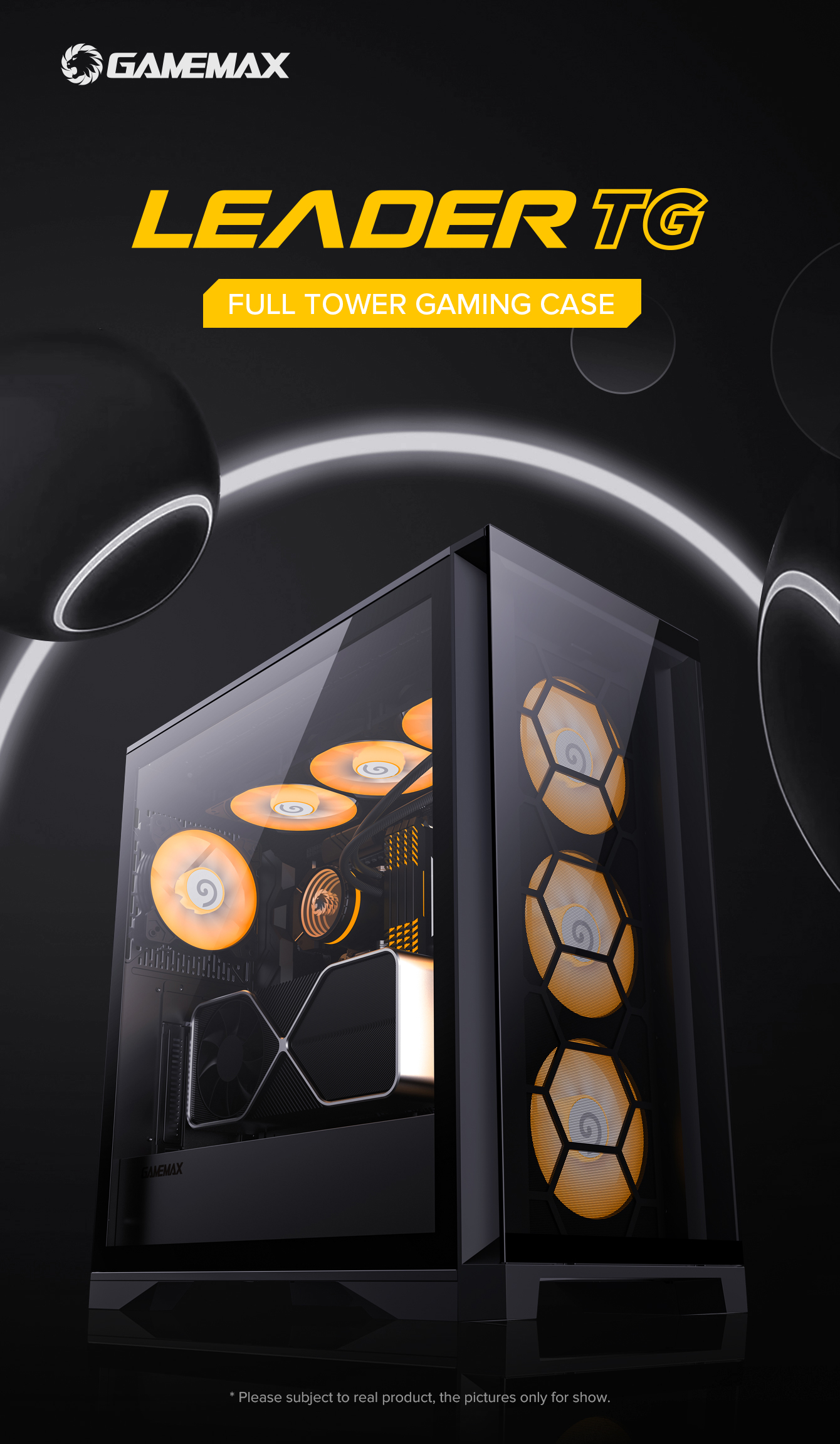 GAMEMAX Leader TG Black Full Tower Computer Case